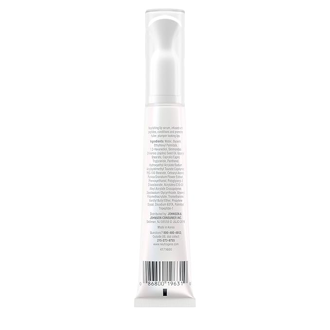 Neutrogena Healthy Lips Plumping Serum, Lip Enhancer with Peptides Nourishes and Promotes the Appearance of Naturally Fuller and Plumper-Looking Lips, 0.5 fl. oz-BrightBean Baby