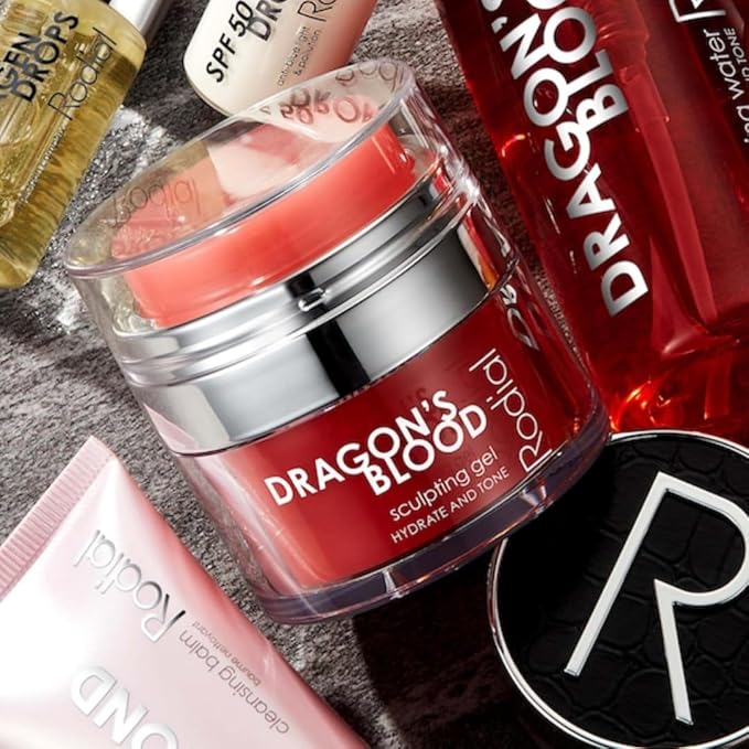 Rodial Dragon's Blood Sculpting Gel 0.3 fl oz - Rejuvenating, Ultra-Hydrating Face Cream - Refreshing Gel/Cream Formula - Triple Action Collagen Formula for a Firmer, Tighter and Smoother Skin Look-BrightBean Baby