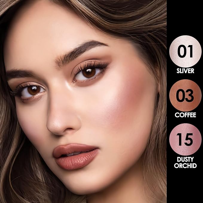FOCALLURE 3 Pcs Cream Contour Sticks,Shades with Highlighter & Bronzer & Blush,Non-greasy Long-wear Face Contouring Pen,Easy to Sculpt the Face and Create a Lightweight Finishing Makeup,UNIVERSAl-BrightBean Baby