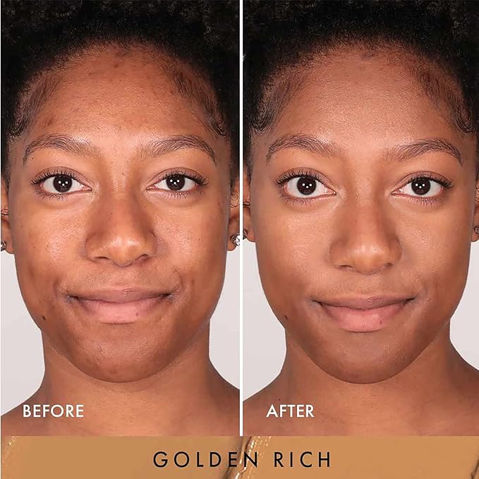 Wander Beauty Dualist Matte and Illuminating Concealer Makeup - Golden Rich - Dual-Ended Matte Concealer Stick + Liquid Concealer - Full Coverage Concealer Brightens & Hydrates Under Eyes - 0.28 fl oz-BrightBean Baby