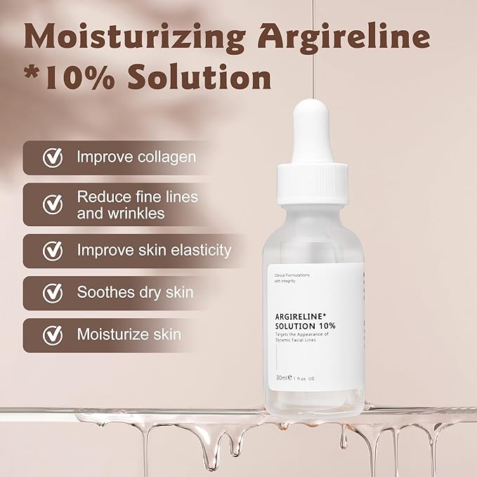 Argireline Serum For Face, Advanced Anti-Wrinkle Facial Serum For Women, Moisturizing Argireline 10% Solution For Face, Argireline Peptide.Suitable For All Skin (1, 1PC)-BrightBean Baby