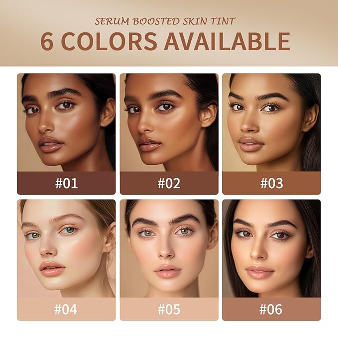 Beauty Balm Serum Boosted Skin Tint – Hydrating Tinted Moisturizer, Lightweight Solid Tinted Foundation Stick for Flawless, Sheer to Medium Coverage, Radiant & Dewy Finish, All-Day Wear (4#, 1)-BrightBean Baby