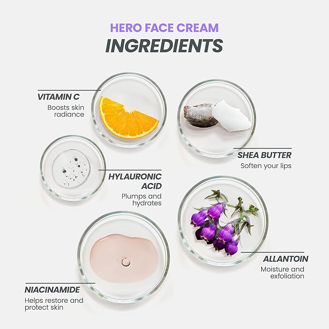 Wonderskin Purevoc Hero Face Cream, Anti Wrinkle Moisturizing Face Cream, Hydrating Face Moisturizer for Women & Men, Anti Aging Face Moisturizer, Daily Facial Moisturizer for Dry Skin-BrightBean Baby