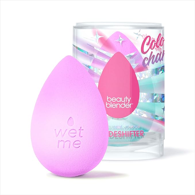 Beautyblender® | Wave Color Changing Blender Makeup Sponge | Blend Liquid Foundations, Powders and Creams | Streak Free Application | Vegan, Cruelty Free | Made in USA-BrightBean Baby