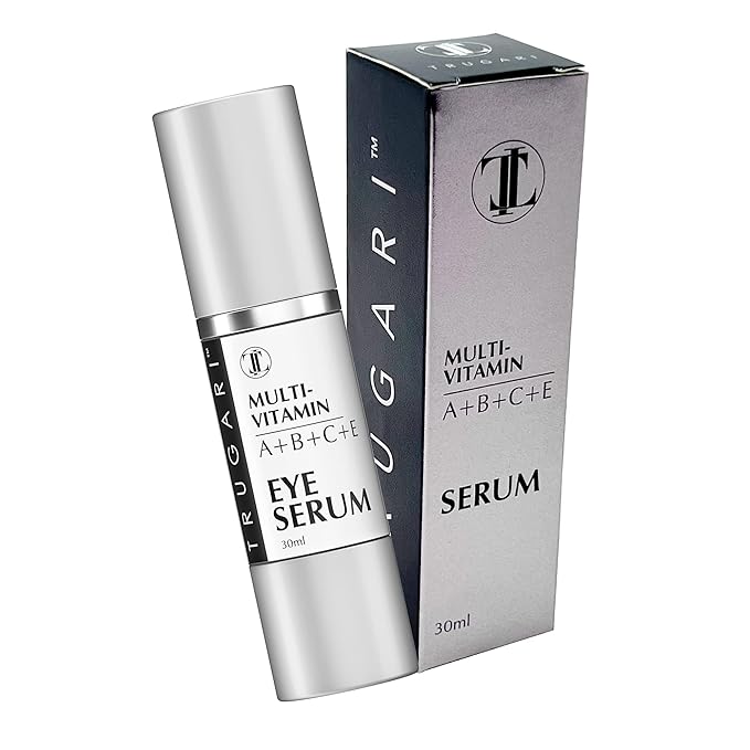 Eye Serum, Multi-Vitamin Skin Care Serum with Vitamins A, B, C and E, Rejuvenating Dark Spot Remover for Face and Under Eyes, Improves Age Spots, Fine Lines and Wrinkles, 30 ml-BrightBean Baby