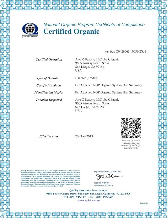 Cliganic Organic Argan Oil 16oz with Pump, 100% Pure | Bulk for Hair, Face & Skin (Packaging May Vary)-BrightBean Baby