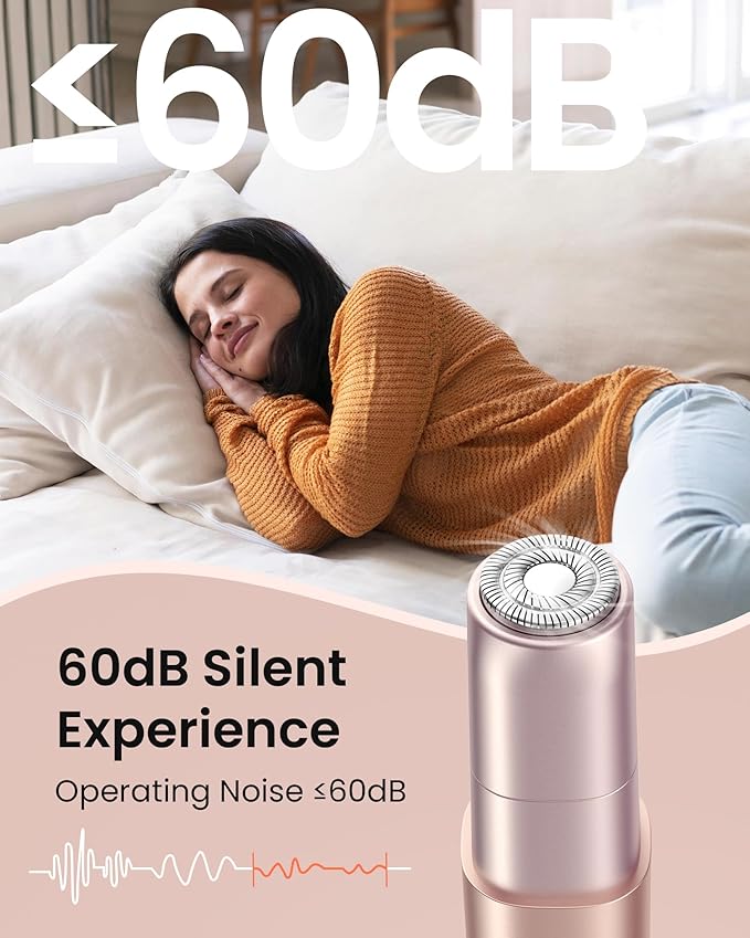 Rechargeable Facial Hair Remover for Women: Painless Mini Face Razors Shaver with 2 Replacement Heads,Electric Facial Hair Removal Device for Upper Lip, Chin & Face for Home & Travel-BrightBean Baby