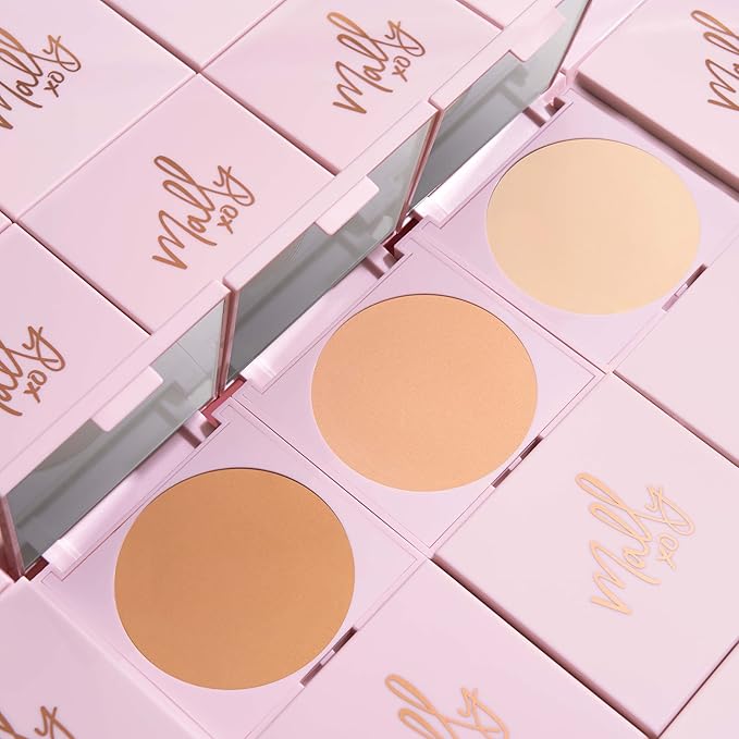 Mally Beauty The Anti-Powder Tinted Finishing Brightener, Light Mally Beauty The Anti-Powder Tinted Finishing Brightener Powder, Deep- Matte Finish, Brightens complexion and Blurs imperfections-BrightBean Baby