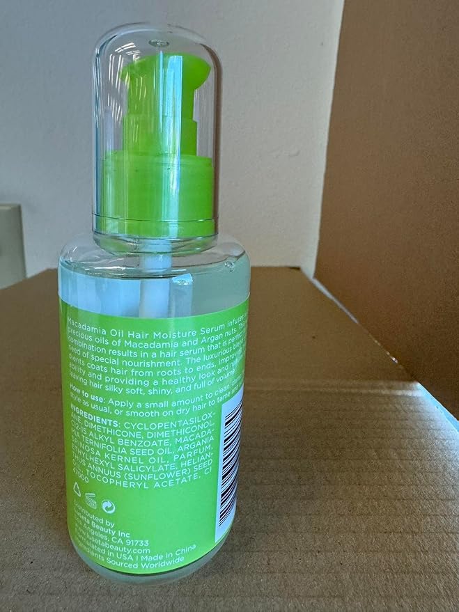 Luseta Macadamia Oil Hair Moisture Serum Nourishing & Revitalizing for Normal and Dry Hair 3.38oz-BrightBean Baby