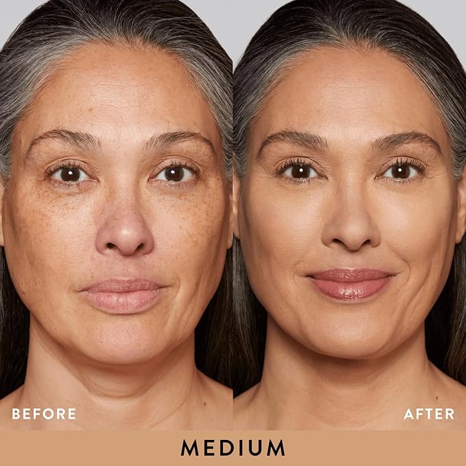 LAURA GELLER NEW YORK Baked Double Take Powder Foundation - Medium - Buildable Medium to Full Coverage - Matte Finish-BrightBean Baby