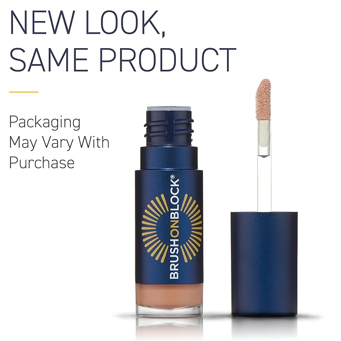 Brush On Block Sun Shine Protective Lip Oil SPF 30, Mineral Protection from UVA/UVB & Blue Light, Hydrating, Cruelty-Free, Gluten-Free, & Vegan, Nude-BrightBean Baby
