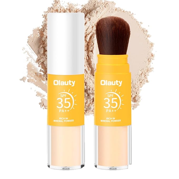 Mineral Setting Powder, Matte Oil Control Mineral Brush Powder for Face, Natural Translucent Loose Setting Powder, Lasting Lightweight Breathable Face Powder for All Skin (Medium, 8g)-BrightBean Baby