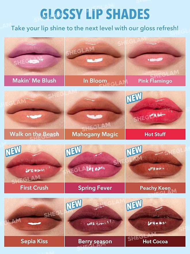 SHEGLAM PoutPerfect Moisturizing Solid Lip Gloss Non Sticky Lipstick with Coconut Oil - In Bloom