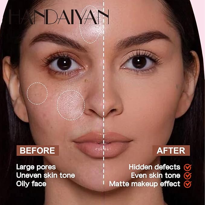 Pressed Face Powder Makeup Mineral Foundation Finishing Powder Pressed Finishing and Setting Powder Loose Setting Powder Makeup #06-BrightBean Baby