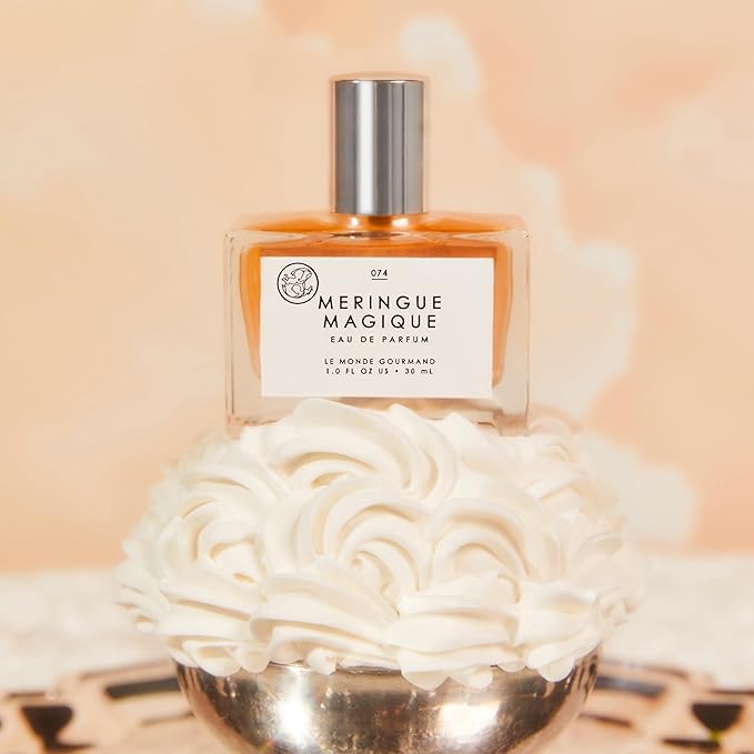 Le Monde Gourmand Meringue Magique Eau de Parfum, Gemeni Bakes Collaboration - 1 fl oz (30 ml) - Praline, Orange, Gardenia Perfume Notes-BrightBean Baby