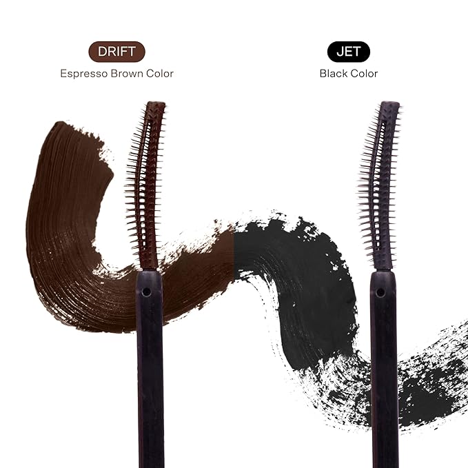 Tower 28 MakeWaves Mascara - Volumizing and Lash Lengthening Water-Resistant Mascara - No Clumping or Flaking - for Sensitive Eyes – Drift Brown-BrightBean Baby