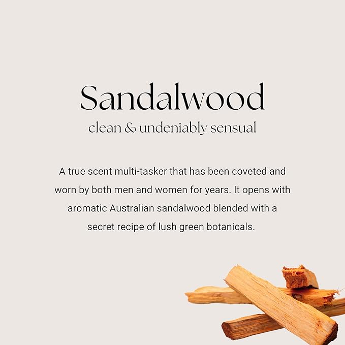 Caswell-Massey Sandalwood Eau de Toilette Discovery, Clean & Fresh Yet Undeniably Warm, Unisex Sandalwood Scent, Sample Size Vial, Perfume for Men & Women, 0.25 Fl Oz-BrightBean Baby