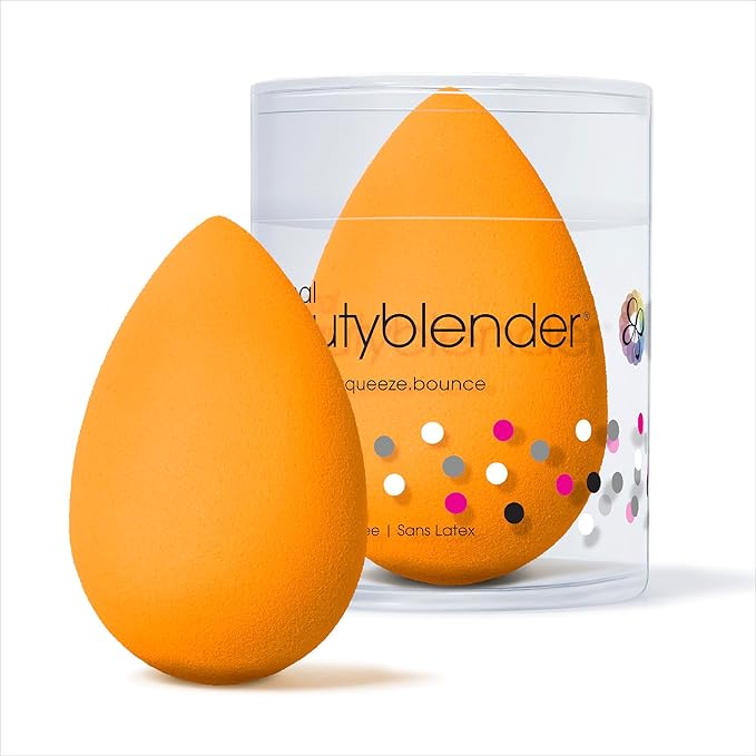 Beautyblender® | Pop Beauty Blender Makeup Sponge, Super-Soft Foam Easily Blends Foundations, Powders & Creams, Made in USA, Reusable, Washable, Streak Free Application, Vegan, Cruelty Free-BrightBean Baby