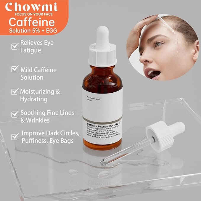 The Caffeine Solution 5% + EGCG,Reduces Appearance of Eye Contour Pigmentation and Puffiness,Under Eye Serum (30ml) Caffeine For Face Moisturizing Serum (2)-BrightBean Baby