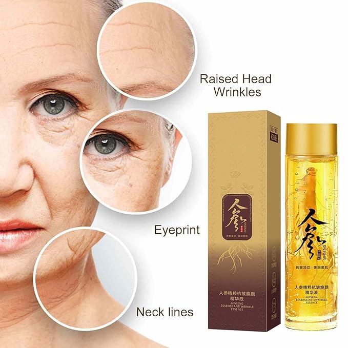 Ginseng Extract Liquid, Ginseng Extract Anti-Wrinkle Original Serum Oil, Korean Red Ginseng Essence for Anti Aging, Moisturizer, Fighting Collagen Loss, Reduces Wrinkles, Improves Sagging (2)-BrightBean Baby