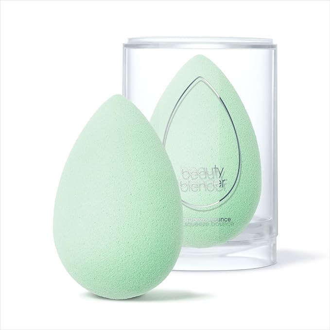 Beautyblender® | Mint Beauty Blender Makeup Sponge, Super-Soft Foam Easily Blends Foundations, Powders & Creams, Made in USA, Reusable, Washable, Streak Free Application, Vegan, Cruelty Free-BrightBean Baby