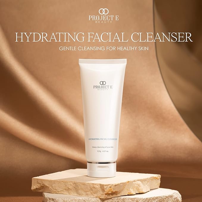 Project E Beauty Hydrating Facial Cleanser Gentle Cleansing | Removes Dirt, Oil & Makeup | Moisturizes & Hydrates | Brightens Complexion | Non-Foaming Formula | For All Skin Types | 125g-BrightBean Baby