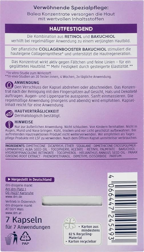 Balea Concentrate Retinol Serum, 7 capsules-BrightBean Baby