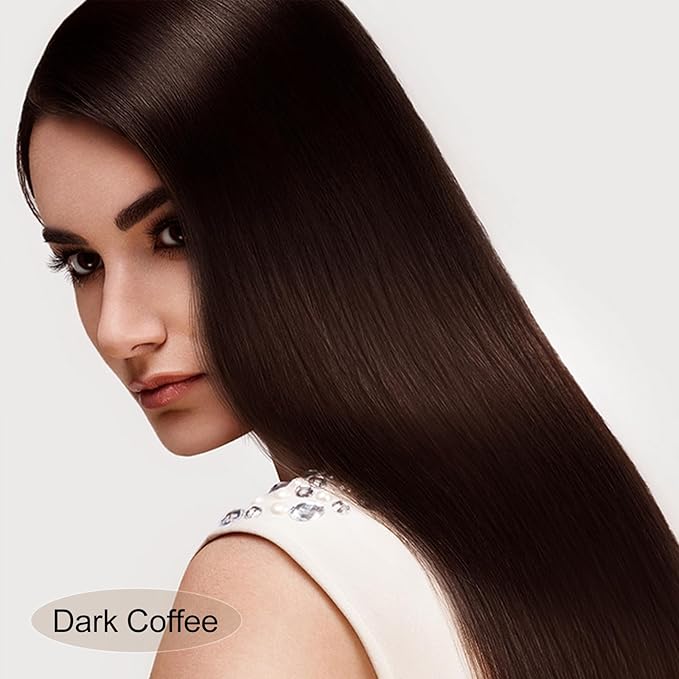 Hair Dye Shampoo, Gray Hair Coverage Dye Shampoo, Hair Color Shampoo for All Hair Types, Champu Para Canas, Suitable for Home and Salon (Dark Coffee)-BrightBean Baby