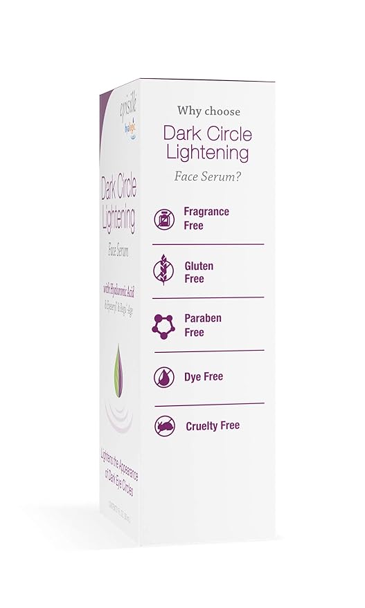 Hyalogic Dark Circle Lightening Face Serum - Treat Under Eye Dark Circles w/Hyaluronic Acid, Eveseryl & Regu-Age - Soothe, Nourish & Rejuvenate Skin - 1oz-BrightBean Baby