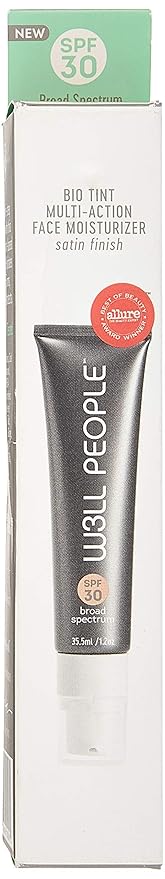 Well People Bio Tint SPF 30 Tinted Moisturizer, Skin-perfecting Moisturizer, Smoothes Imperfections & Moisturizes Skin, Vegan & Cruelty-free, 5N-BrightBean Baby