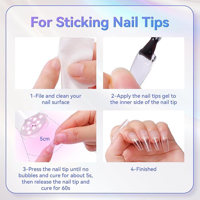 Makartt UV Nail Lamp: Mini UV Light for Gel Nails Polish Luminoza 30W Rechargeable LED Nail Light Nail Dryer with 4 Timers & Auto Sensor, Fast Curing Goosenecks Lamp for Home DIY Manicure-BrightBean Baby