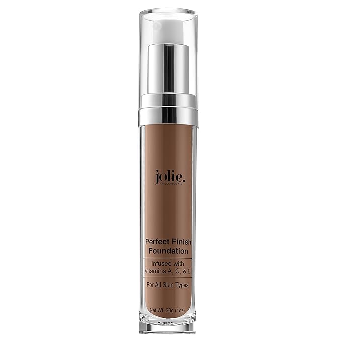 Jolie Perfect Finish Liquid Foundation Makeup SPF 15 Oil Free (DW2)-BrightBean Baby