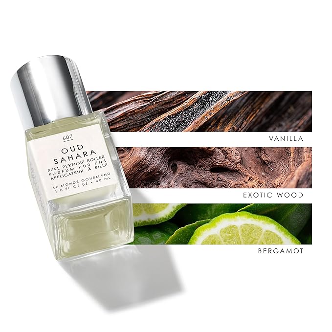 Le Monde Gourmand Oud Sahara Perfume Oil - 1 fl oz (30ml) - Seductive, Spicy with Vanilla, Amber and Bergamot Fragrance Notes-BrightBean Baby
