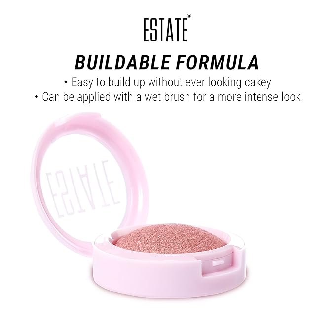 Estate Cosmetics Dew Me Baked Highlighter – Cheek, Eyes & Face Pressed Powder – 3 g (0.1 oz) (Exposed)-BrightBean Baby
