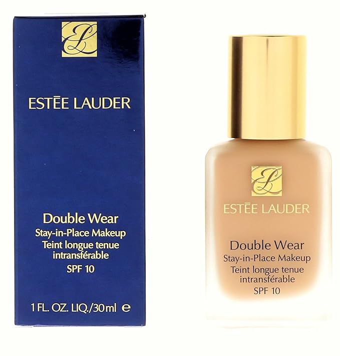 Estée Lauder Double Wear Stay-in-Place 24-Hour Long-Wear Matte Foundation, 1.0 oz. , 3N1 Ivory Beige-BrightBean Baby