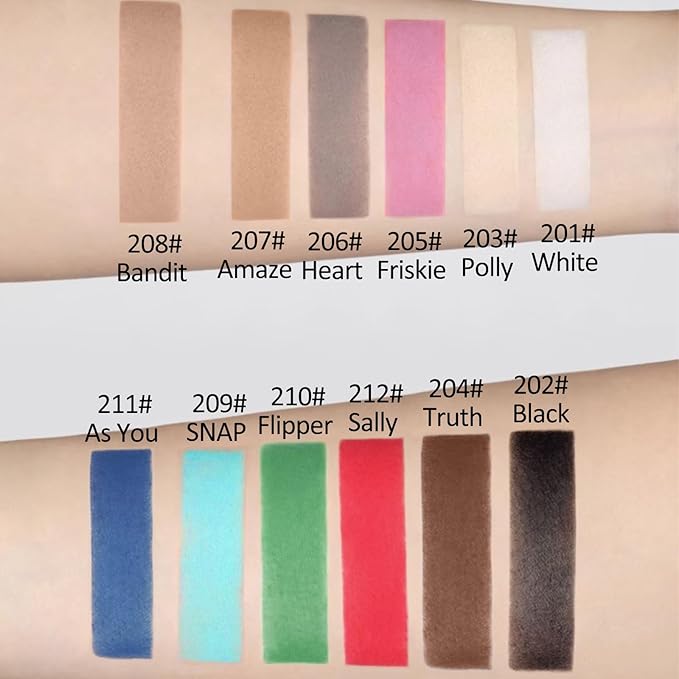 Erinde White Matte Eyeshadow Palette, Single White Pressed Powder Eye Shadow, Ultra-Blendable, Pigmented Color, Long Lasting, Halloween Blood Makeup Base, Cruelty-Free & Vegan