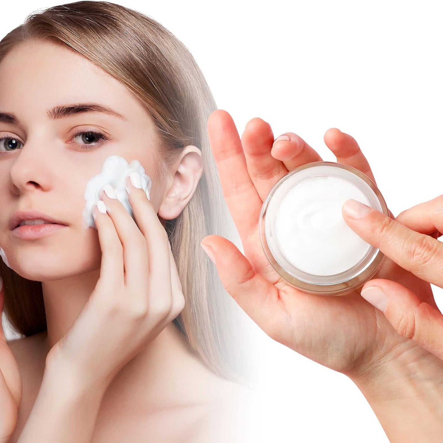 SATINIOR 100 Pcs Plastic Jars with Lids Small Containers Lids Wide Mouth Small Plastic Containers for Lotion Cream Rhinestones Body Butters Travel Storage(2 oz,Gold)-BrightBean Baby