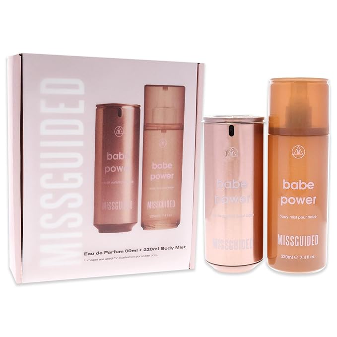 Babe Power Women 2.7oz EDP Spray, 7.4oz Body Mist 2 Pc Gift Set-BrightBean Baby