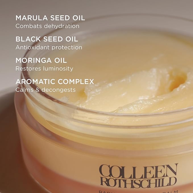 COLLEEN ROTHSCHILD Mini Radiant Cleansing Balm | Deeply Cleanses, Soothes & Removes Makeup & Impurities | Restores Luminosity | Calms & Decongests | Combats Dehydration (1 fl oz)-BrightBean Baby