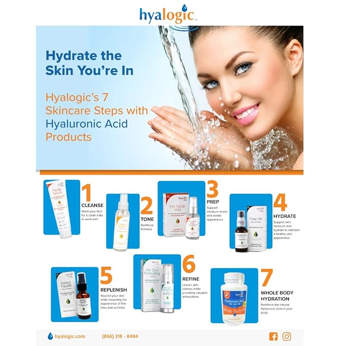 Hyalogic Dark Circle Lightening Face Serum - Treat Under Eye Dark Circles w/Hyaluronic Acid, Eveseryl & Regu-Age - Soothe, Nourish & Rejuvenate Skin - 1oz-BrightBean Baby