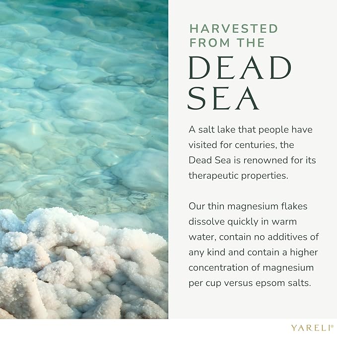 Tea Tree Oil Foot Soak, Dead Sea Magnesium Bath Salt Flakes with Essential Oils, 3lb-BrightBean Baby