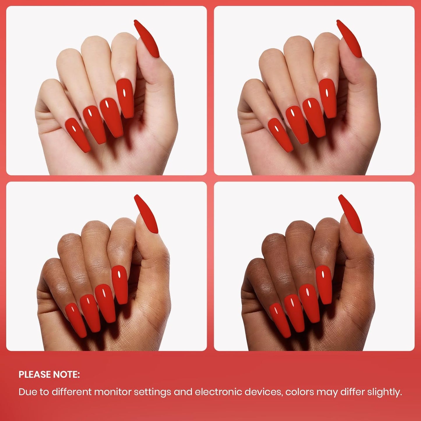 Beetles Red Gel Nail Polish, 1 Pcs 15ml 0.51 FL.OZ Red Color Soak Off U V LED Gel Polish Nail Art Design Manicure Salon DIY Salon-BrightBean Baby