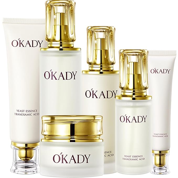 O’KADY Face Skincare Sets Anti Aging Beauty Products Skin Care 6-piece For Women Skincare Kits With Cleanser,Toner,Serum,Eye Cream,Lotion,Facial Cream,Primer Cream Travel Kit For Wife Mom-BrightBean Baby
