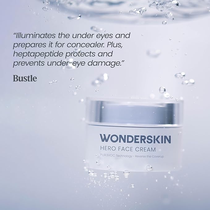Wonderskin Purevoc Hero Face Cream, Anti Wrinkle Moisturizing Face Cream, Hydrating Face Moisturizer for Women & Men, Anti Aging Face Moisturizer, Daily Facial Moisturizer for Dry Skin-BrightBean Baby
