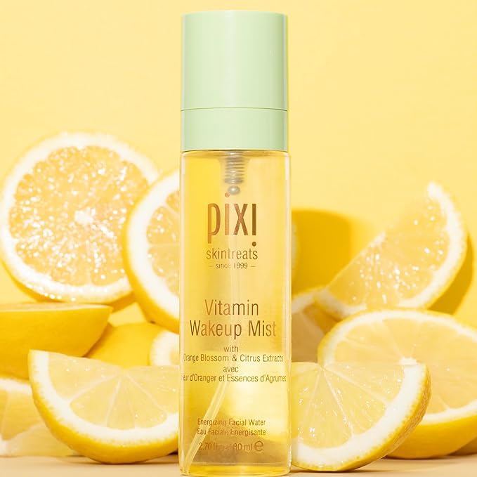 Pixi Vitamin-C Wakeup Mist | Helps Cool, Refresh, and Wake Up Skin | Adds Hydration | Boosting Treatment Toner | 2.7 fl oz / 80ml-BrightBean Baby