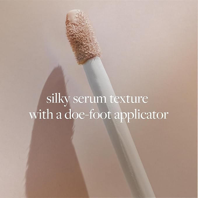 FLOWER BEAUTY By Drew Barrymore Get Real Serum Concealer - Brightens Skin + Blurs Blemishes - Hydrating Serum- Light-BrightBean Baby