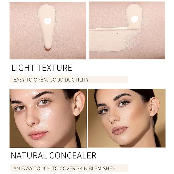 CC Color Correcting Full Coverage Cream SPF 50, CC Cream Foundation, Cover Blemish, Correcting Uneven Skin Tone, Oil Control, Lightweight Waterproof Long Lasting Hydrating CC Cream (Ivory)-BrightBean Baby
