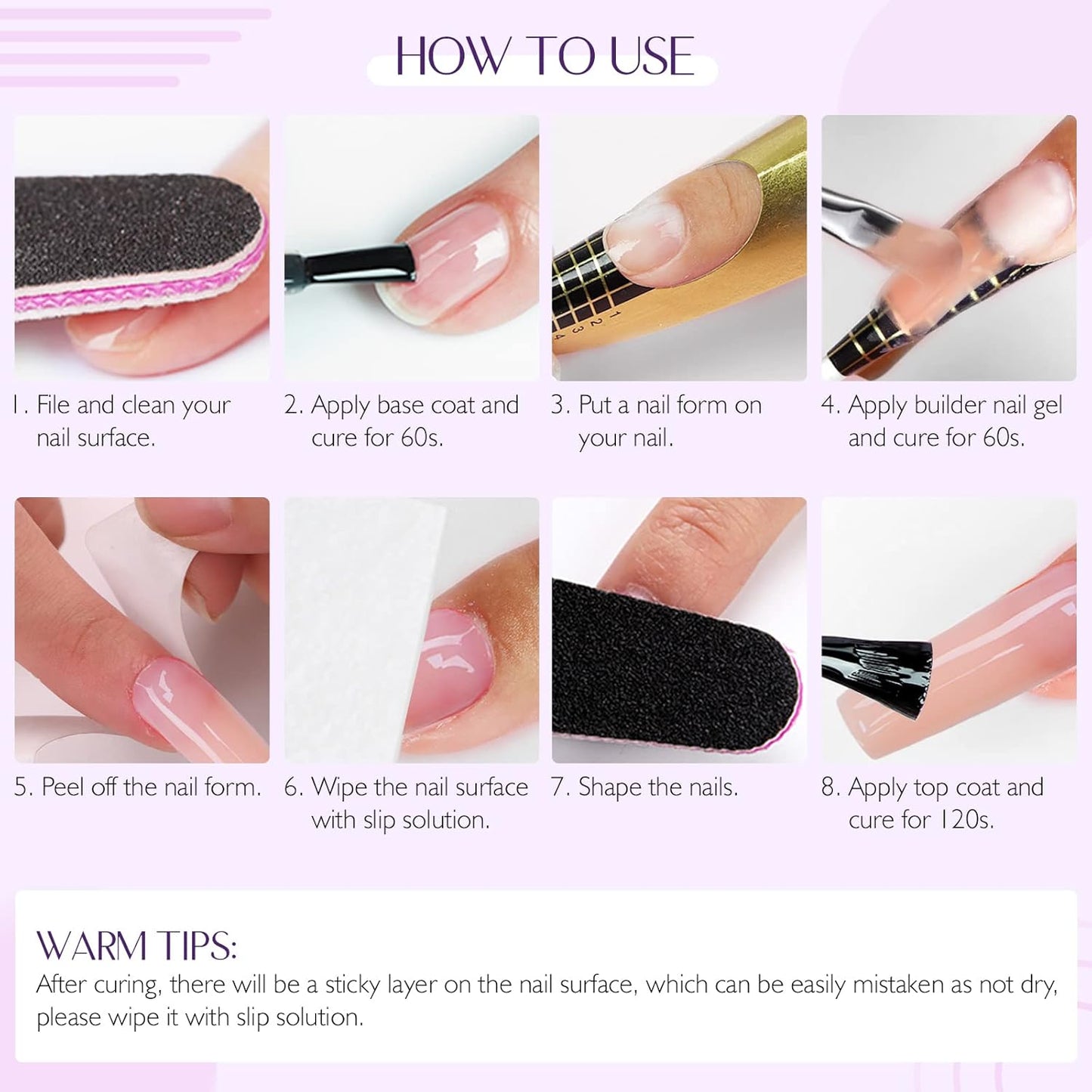 SAVILAND 100 g Builder Nail Gel U V - 3.5 oz Nude Color Hard Gel for Nails High-Capacity for Nail Extension Enhancement Strengthen U V Gel LED Repair Carving DIY Nail Art Manicure Set-BrightBean Baby