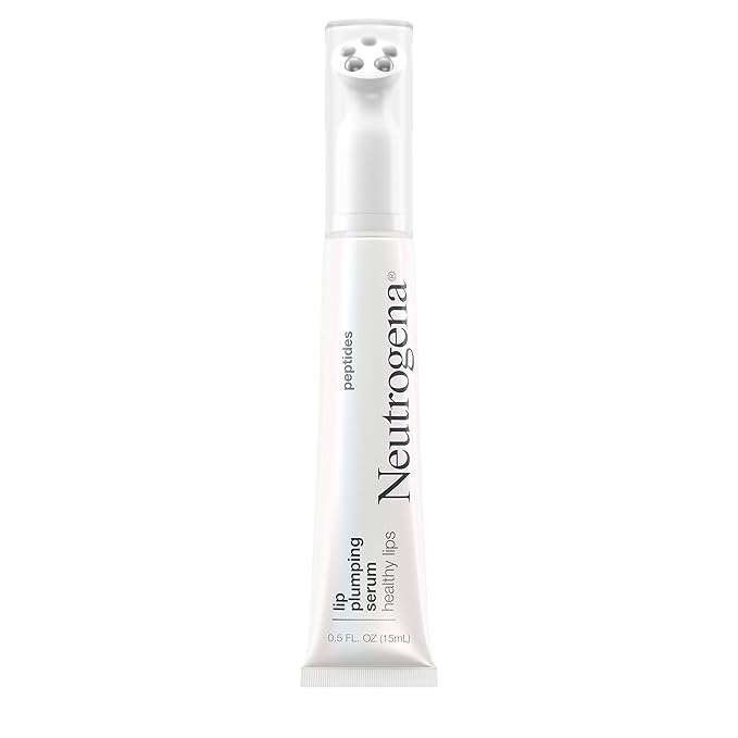 Neutrogena Healthy Lips Plumping Serum, Lip Enhancer with Peptides Nourishes and Promotes the Appearance of Naturally Fuller and Plumper-Looking Lips, 0.5 fl. oz-BrightBean Baby