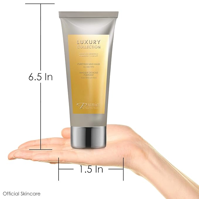 Premier Dead Sea mud mask, anti-aging skin care, pore refining mask, witch hazel, aloe vera gel, minerals, nutrients & antioxidants black face mask for body & facial mask skin care 4.4FL.oz-BrightBean Baby